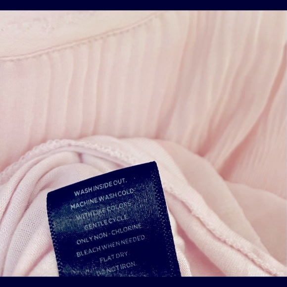 raw cut Vera Wang chiffon shirred layer knit back - Picture 8 of 12